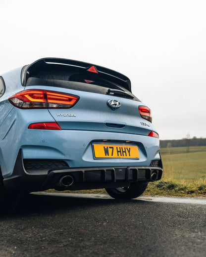 Hyundai i30 N Pre-Facelift EVO-1 Gloss Black Rear Diffuser by ZAERO (2018-2020)