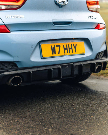 Hyundai i30 N Pre-Facelift EVO-1 Gloss Black Rear Diffuser by ZAERO (2018-2020)