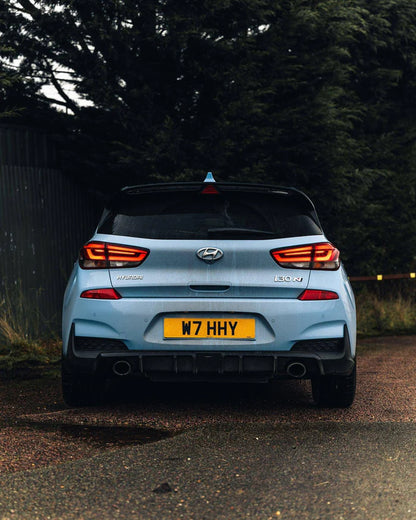 Hyundai i30 N Pre-Facelift EVO-1 Gloss Black Rear Diffuser by ZAERO (2018-2020)