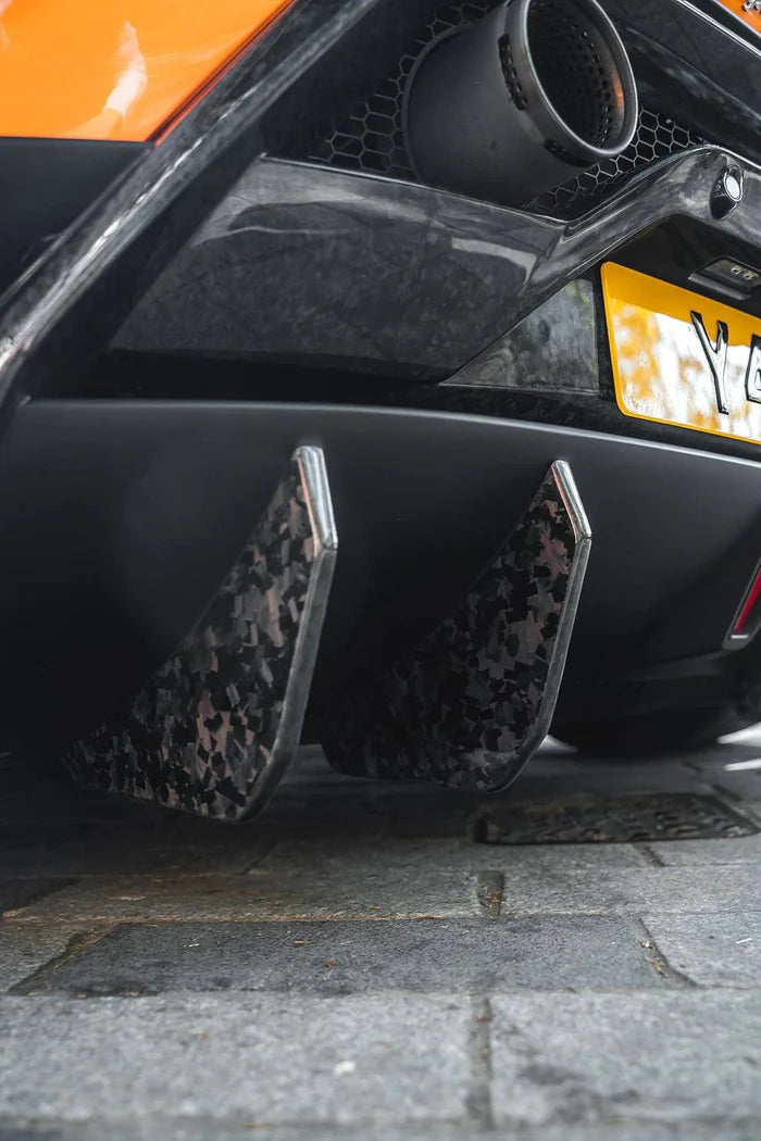 Lamborghini Huracan Performante Full Forged Carbon Fibre Rear Diffuser Extensions