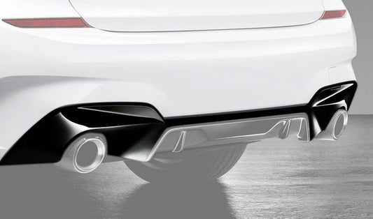 M Performance Gloss Black Rear Diffuser for BMW 3 Series (2018+, G20 G21)