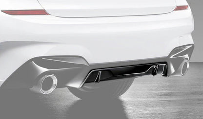 M Performance Gloss Black Rear Diffuser Trim for BMW 3 Series (2018+, G20 G21)