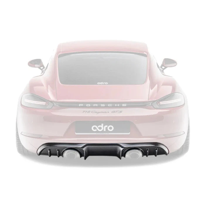 Porsche 718 Pre-Preg Carbon Fibre Rear Diffuser by ADRO
