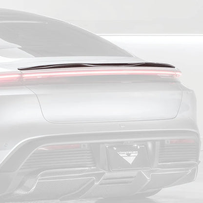 Porsche Taycan Turbo & Turbo S Carbon Fibre Decklid Rear Spoiler by Vorsteiner (2021+)