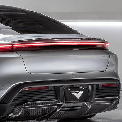 Porsche Taycan Turbo & Turbo S Carbon Fibre Decklid Rear Spoiler by Vorsteiner (2021+)