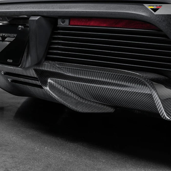Porsche Taycan Turbo & Turbo S Carbon Fibre Rear Diffuser by Vorsteiner (2021+)