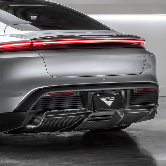 Porsche Taycan Turbo & Turbo S Carbon Fibre Rear Diffuser by Vorsteiner (2021+)