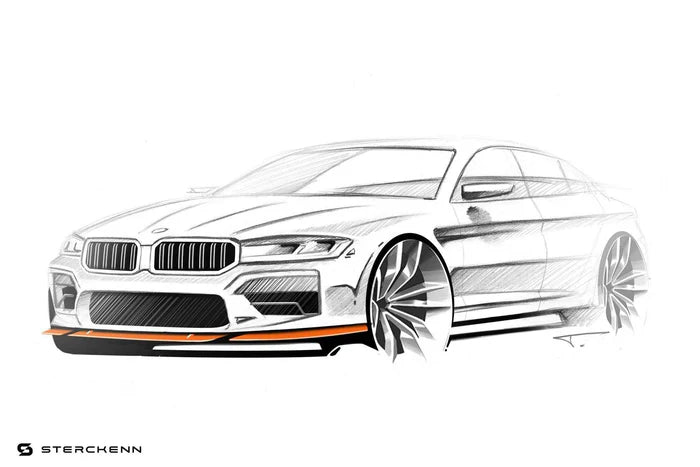 BMW M5 F90 LCI Carbon Fibre Front Lip by Sterckenn (2020-2023)