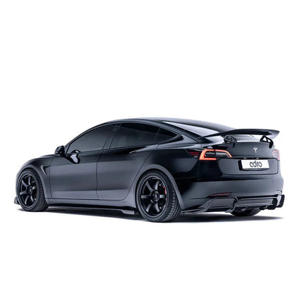 Tesla Model 3 Carbon Fibre V2 Rear Diffuser by Adro (2017+)