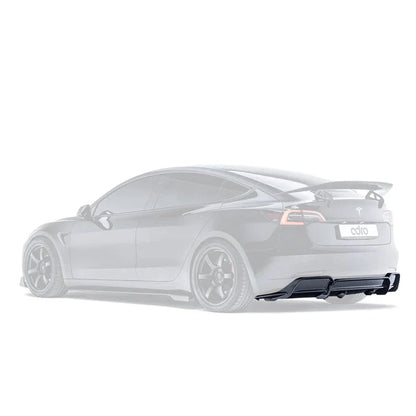 Tesla Model 3 Carbon Fibre V2 Rear Diffuser by Adro (2017+)