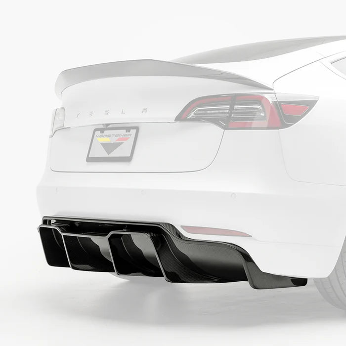 Tesla Model 3 Volta Aero Rear Diffuser by Vorsteiner