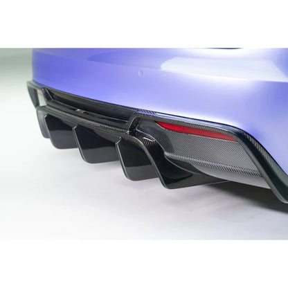 Tesla Model S Plaid VRS Aero Rear Diffuser Carbon Fiber by Vorsteiner