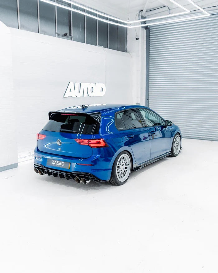 VW Golf / Golf GTI / Golf R Mk8 & Mk8.5 EVO-1 Gloss Black Side Skirts by ZAERO (2020+)