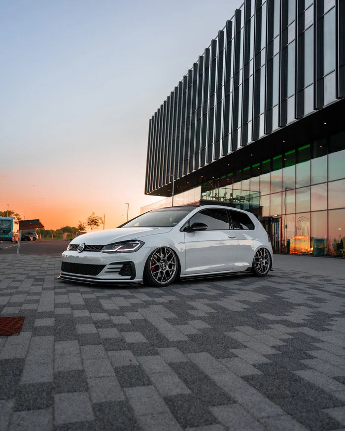 VW Golf GTI & Golf GTD Mk7.5 EVO-1 Gloss Black Front Splitter by ZAERO (2017-2020)