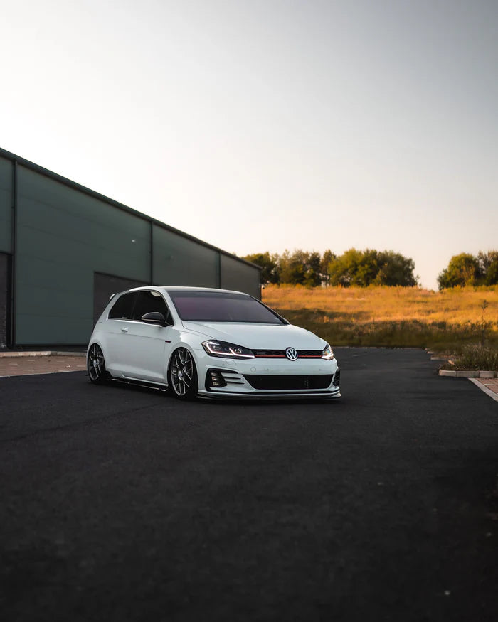 VW Golf GTI & Golf GTD Mk7.5 EVO-1 Gloss Black Front Splitter by ZAERO (2017-2020)